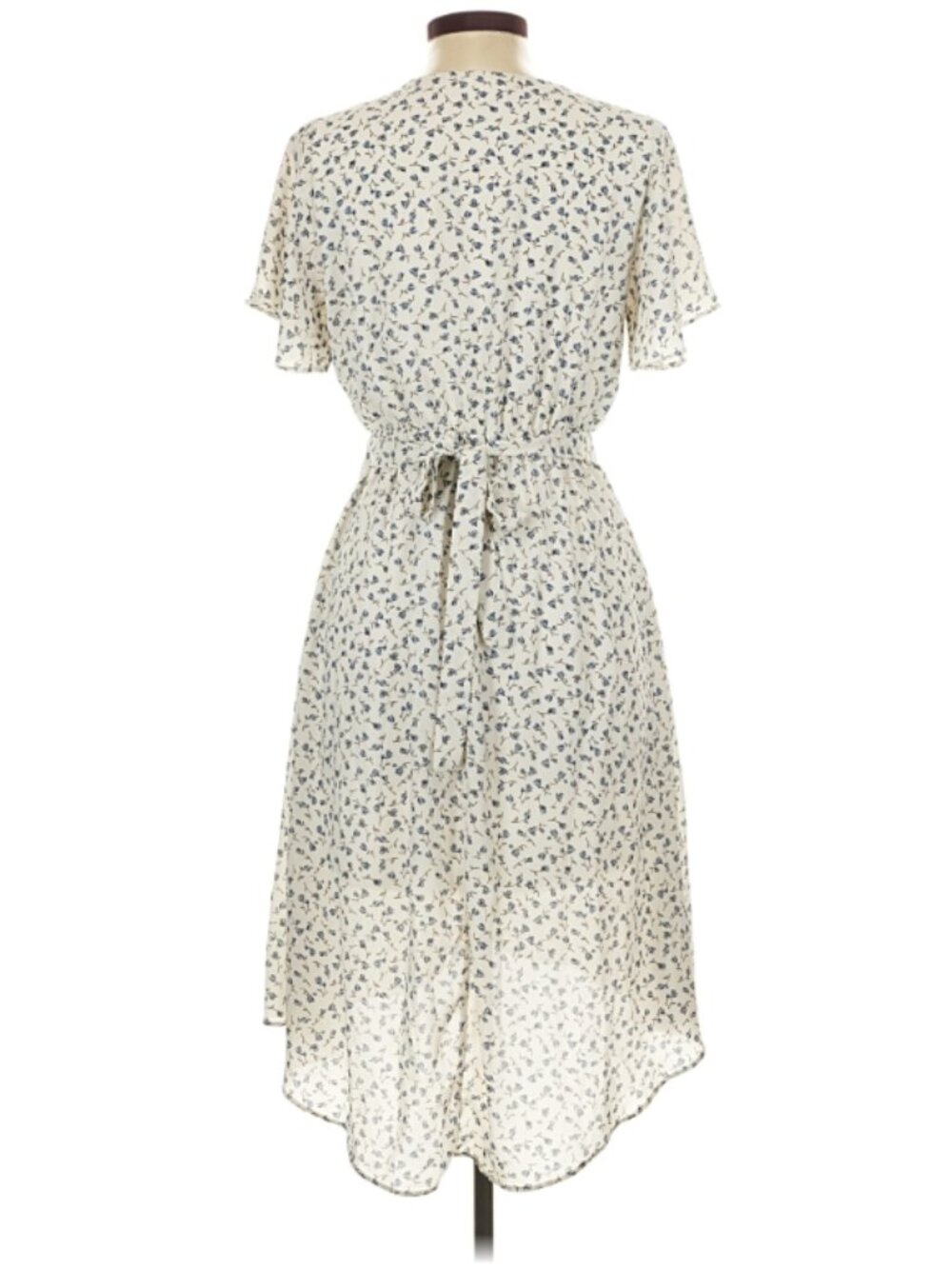 Sienna Sky White Midi Dress with Black Floral Print - Picture 2 of 10